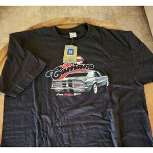 1967 GM Chevy Camaro Racing Stripes 100% Cotton Shirt Mens XL | Chvlevrolet